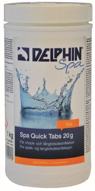 Hovedbilde Delphin Spa Quick Tabs 20g, 1 kg